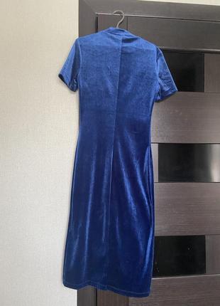 Женское платье велюровое2 фото
