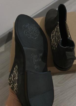 Нові натуральні черевики з леопардовим принтом 41 р3 фото