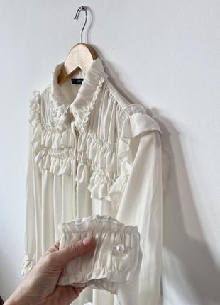 Шикарная белая блуза от zara🌿