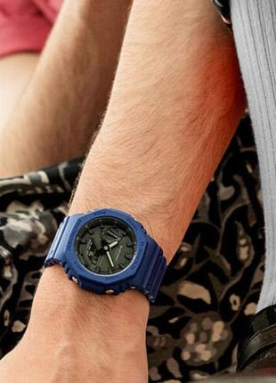 Casio g-shock ga-2100-2aer 2a мужские наручные часы оригинал7 фото