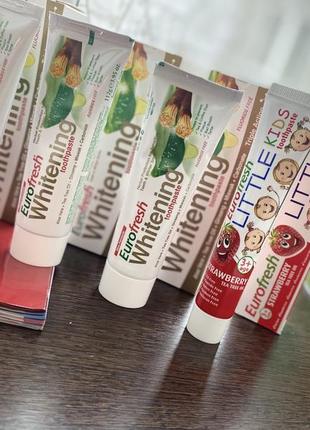 Зубна паста eurofresh whitening toothpaste, 112g, farmasi