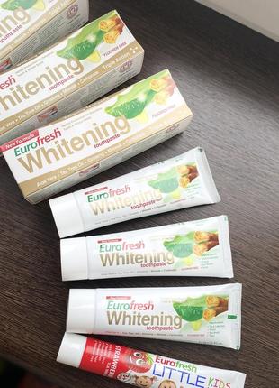 Зубна паста eurofresh whitening toothpaste, 112g, farmasi2 фото