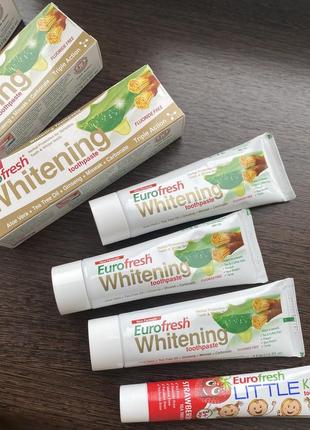 Зубна паста eurofresh whitening toothpaste, 112g, farmasi4 фото