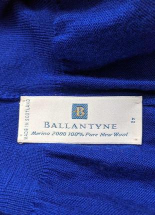 Ballantyne элегантный оригинальный свитер из гладкой мериносовой шерсти5 фото