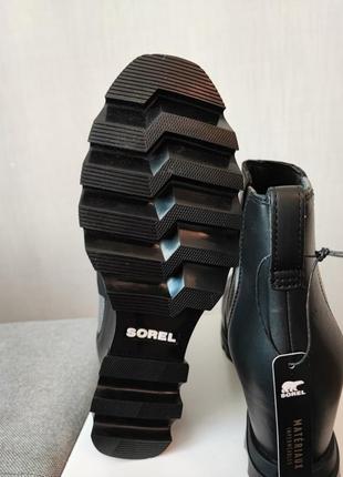 Sorel/демисезонные ботиночки/кожа/черные/новые/40-40.5 размер.6 фото