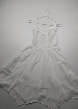 Легкое летнее платье blanc du nil белое3 фото