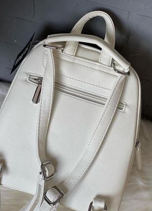 Стильный рюкзак женский городской вместительный на два отделения сумка рюкзак как david jones10 фото