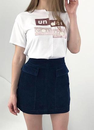 Вельветова спідниця zara