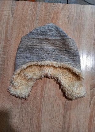 Зимняя шапка с шерстью