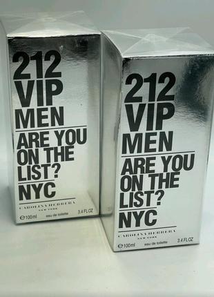 212 vip men від carolina herrera 
eau de toilette
100 ml парфуми