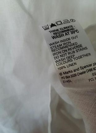 Льняная бомбежная блузка с нежным кружевом от известного бренда.5 фото