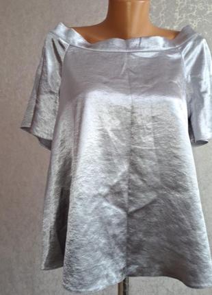 Срібга блузка1 фото