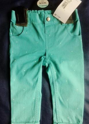 Джинси marks&amp;spenser для дівчинки, р.9-12 міс.