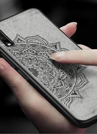 Tpu+textile чехол mandala с 3d тиснением для huawei honor 9x / 9x pro