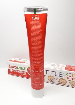 Детская зубная паста клубника фармаси 50 г farmasi eurofresh little kids 1113518