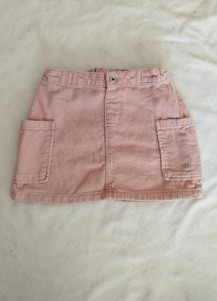 Юбка в рубчик