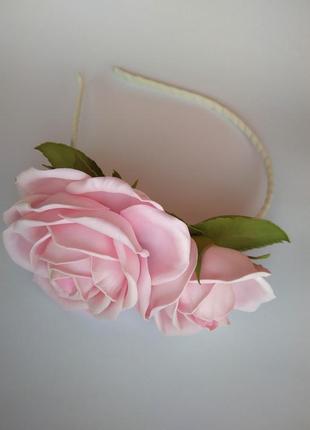 Обідок ніжність троянд4 фото