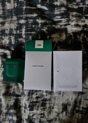 Zara green savage edt 80ml7 фото