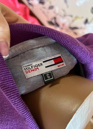 Футболка tommy hilfiger томми хилфигер с воротником с воротником тома6 фото