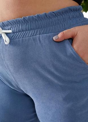 Жіночі вельветові штани джогери 3 кольори3 фото
