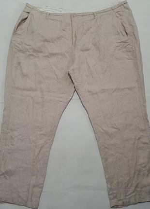 Шикарные льняные летние мужские брюки. баталы. пот 671 фото