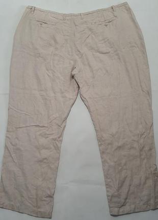 Шикарные льняные летние мужские брюки. баталы. пот 675 фото