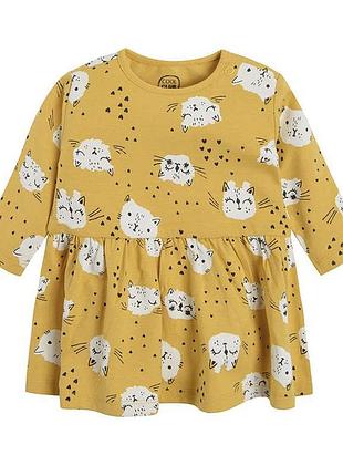 Стильна трикотажна сукня для дівчинки 68 см