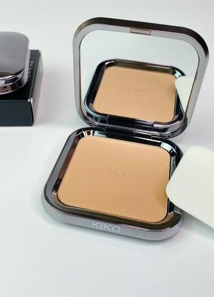 Пудра kiko milano matte fusion pressed powder  02. матова пудра кіко мілано. матуюча пудра.3 фото