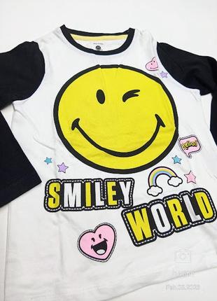 Лонгслів футболка з довгим рукавом кофточка smiley  primark.2 фото