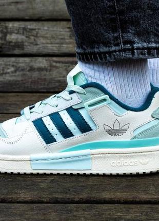 Мужские кроссовки adidas forum exhibit low grey mint