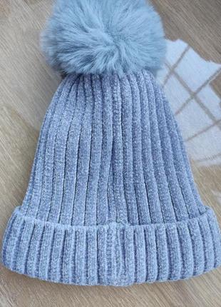Зимняя шапка на 5-7 лет