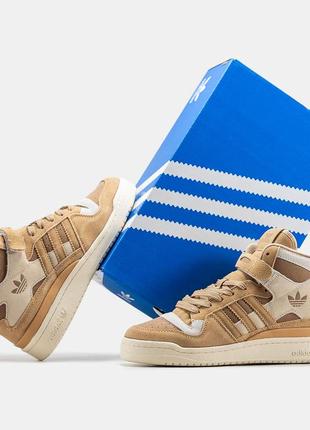 Кросівки adidas forum 84 high cream green grey