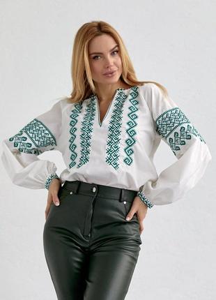 Блуза с вышивкой 5371 туреченица, 44-482 фото