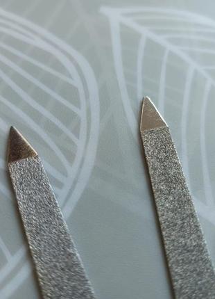 Набір з трьох пилочок для нігтів, металічні пилочки для манікюру 3 шт7 фото