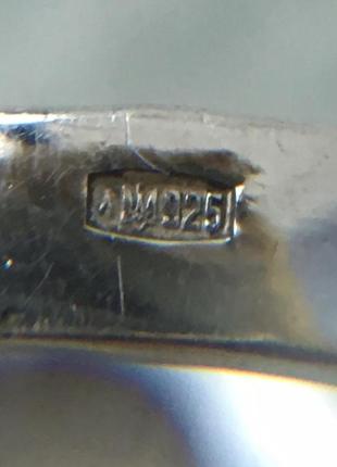 Каблеск серебро 925. камень аметист или корунд?2 фото