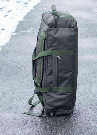 Речовий баул сумка рюкзак новатор на 80 літрів хакі армійський тактичний міцний