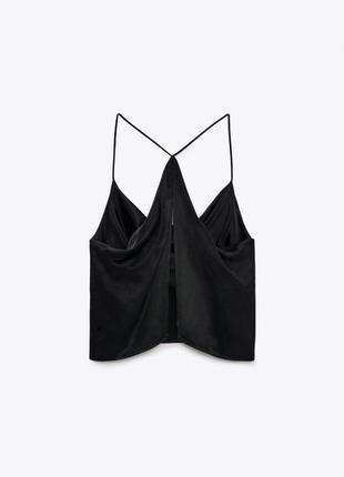 Черный невесомый топ от zara