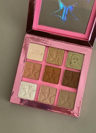 Палетка теней матовые перламутровые мокрые тени jeffree star