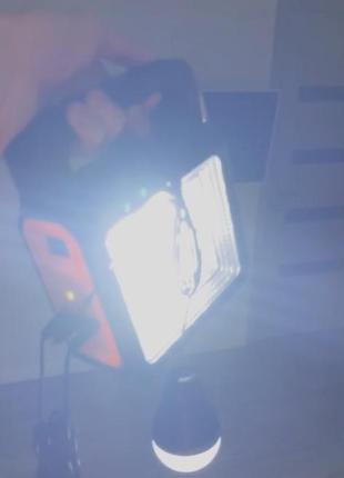 Багатофункціональний led ліхтар yobolife lm-3609 (прожектор, світильник, power bank)2 фото