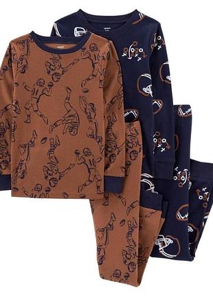 Піжама для хлопчика carter's картерс склад: 100% бавовна регбі