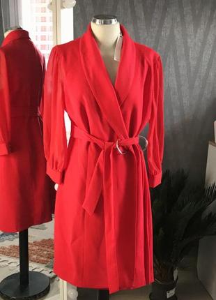Жіноче елегантне плаття міді espiga червоне обмін