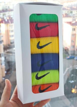 Набір комплект 6 пар шкарпетки nike. середні