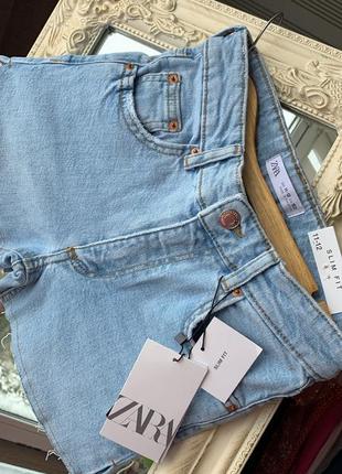 Стильные джинсовые шорты зара4 фото