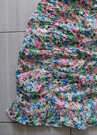 Облегающая юбка со сборками2 фото