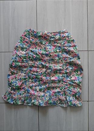 Облегающая юбка со сборками1 фото