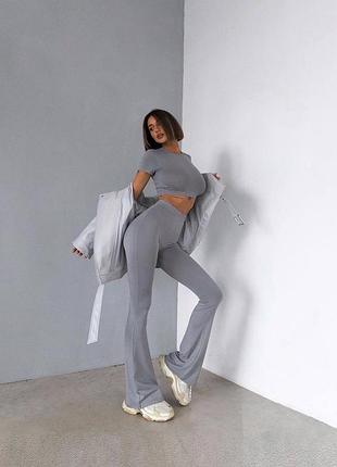 Брюки клеш+топ