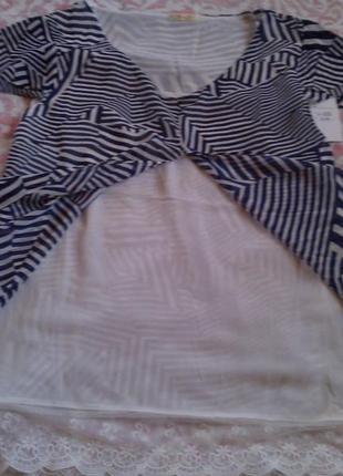 Ніжна шифонова блуза італія2 фото