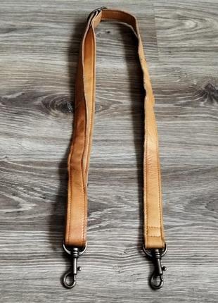 Плечовий ремінь для сумки нат шкіра