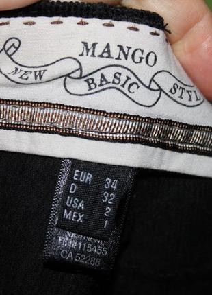 Чёрные вельветовые штаны девушке, xxs от mango3 фото