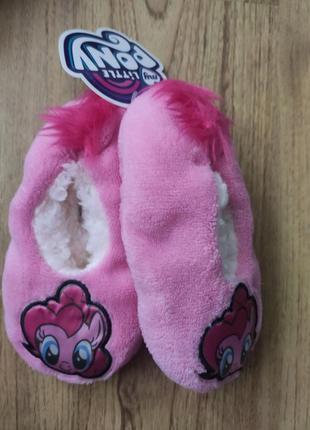 Дитячі теплі капці тапочки літл поні little pony disney,р.25/26,